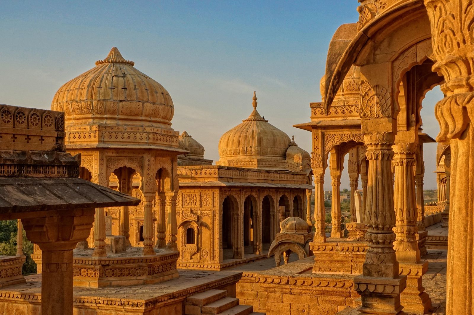Temple in Jaisalmer during sunset, Rajasthan