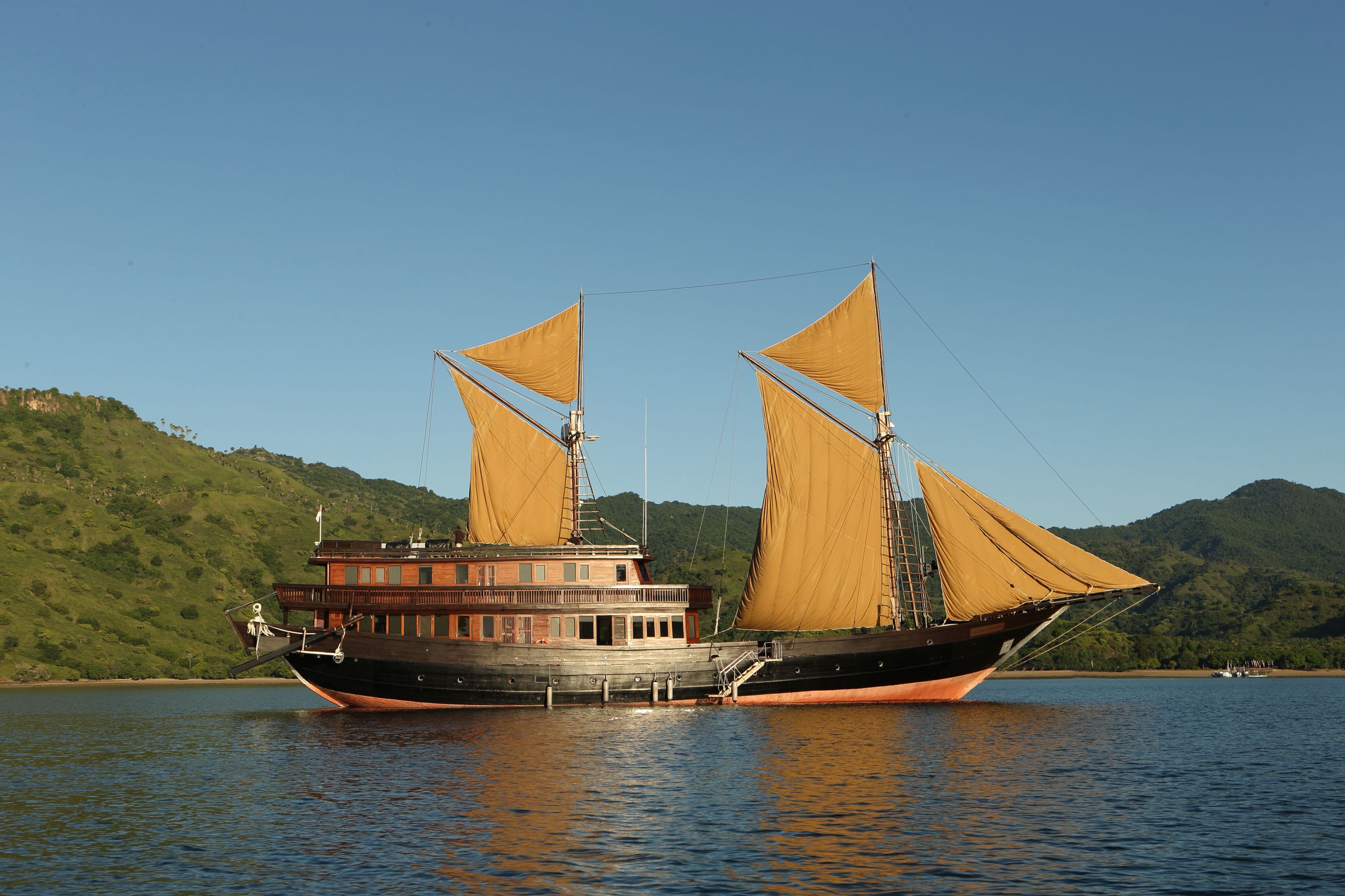 exterior of the boat Alila Purnama, Indonesia