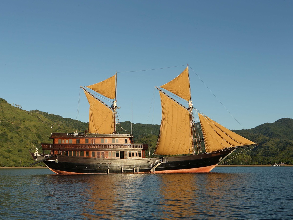 exterior of the boat Alila Purnama, Indonesia