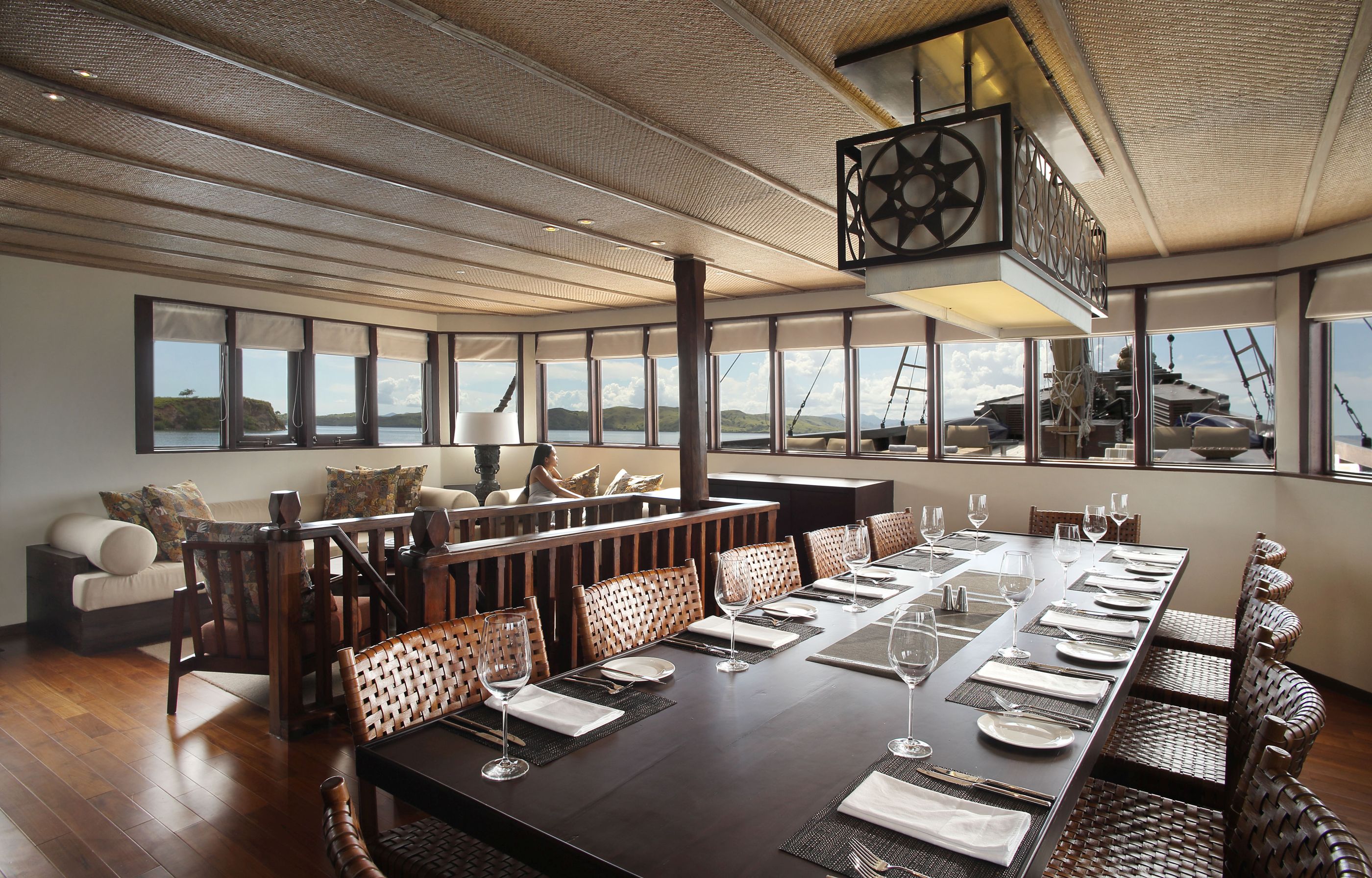 lounge of Alila Purnama, Indonesia