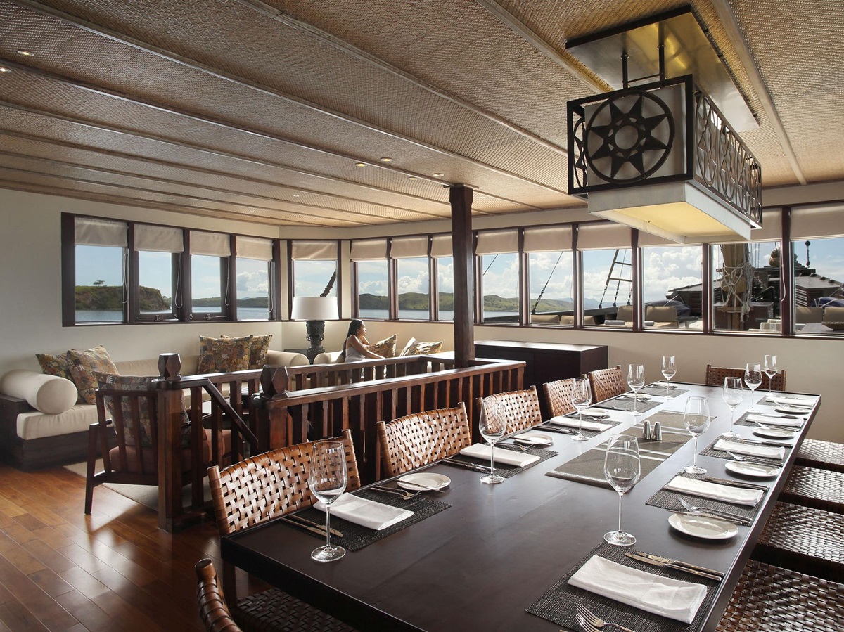 lounge of Alila Purnama, Indonesia