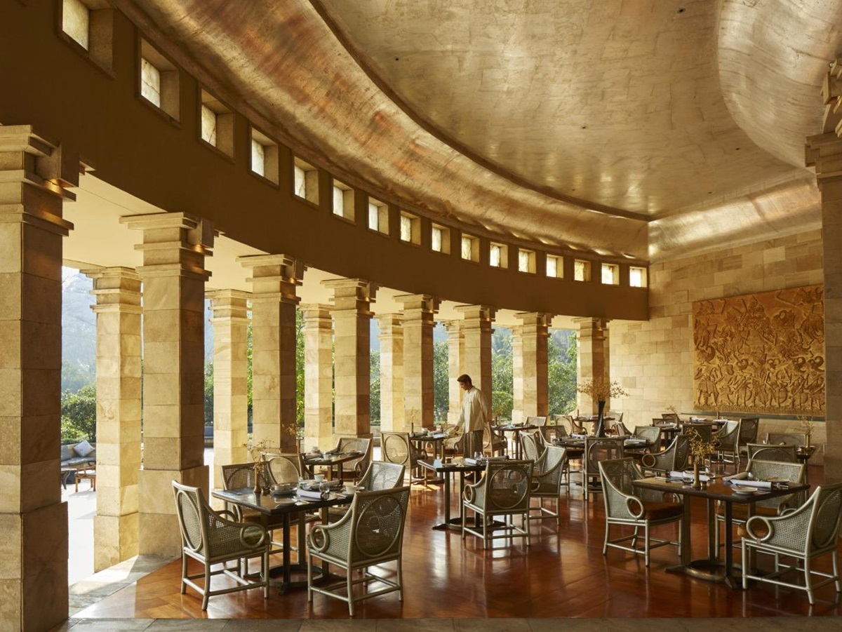 Dining room at Amanjiwo resort in the Java region of Indoesia