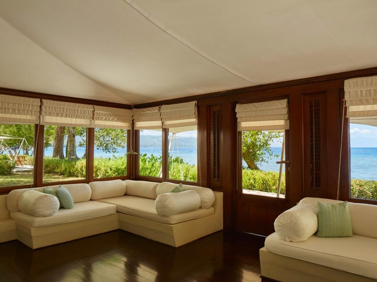 Interior of an Ocean Tent at Amanwana on Moyo Island