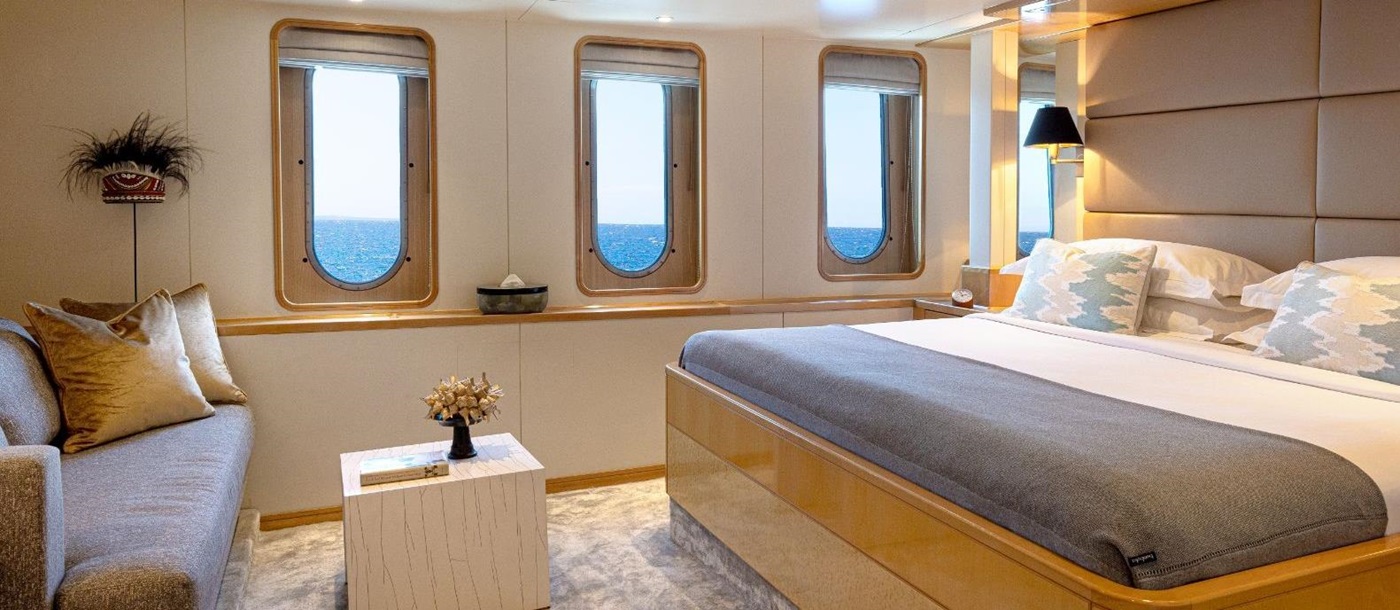 Double cabin onboard the Aqua Blu in Indonesia