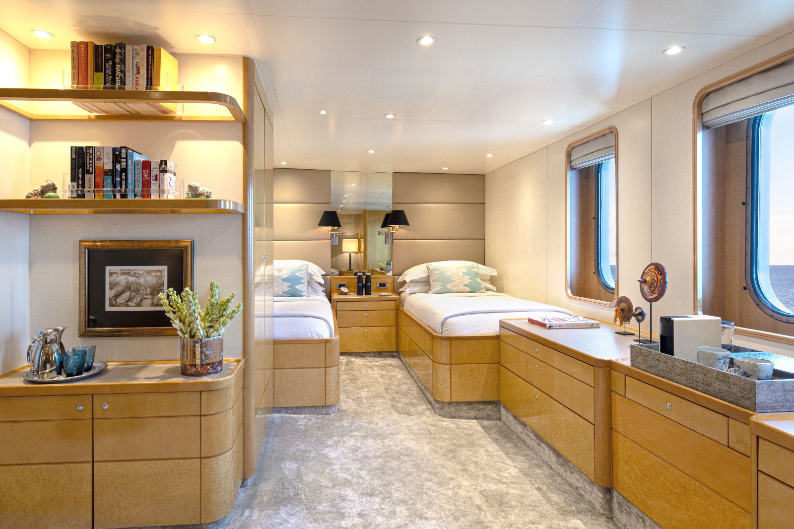 Twin cabin onboard Aqua Blue in Indonesia