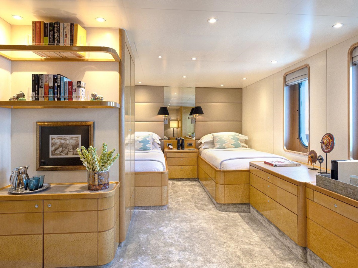 Twin cabin onboard Aqua Blue in Indonesia