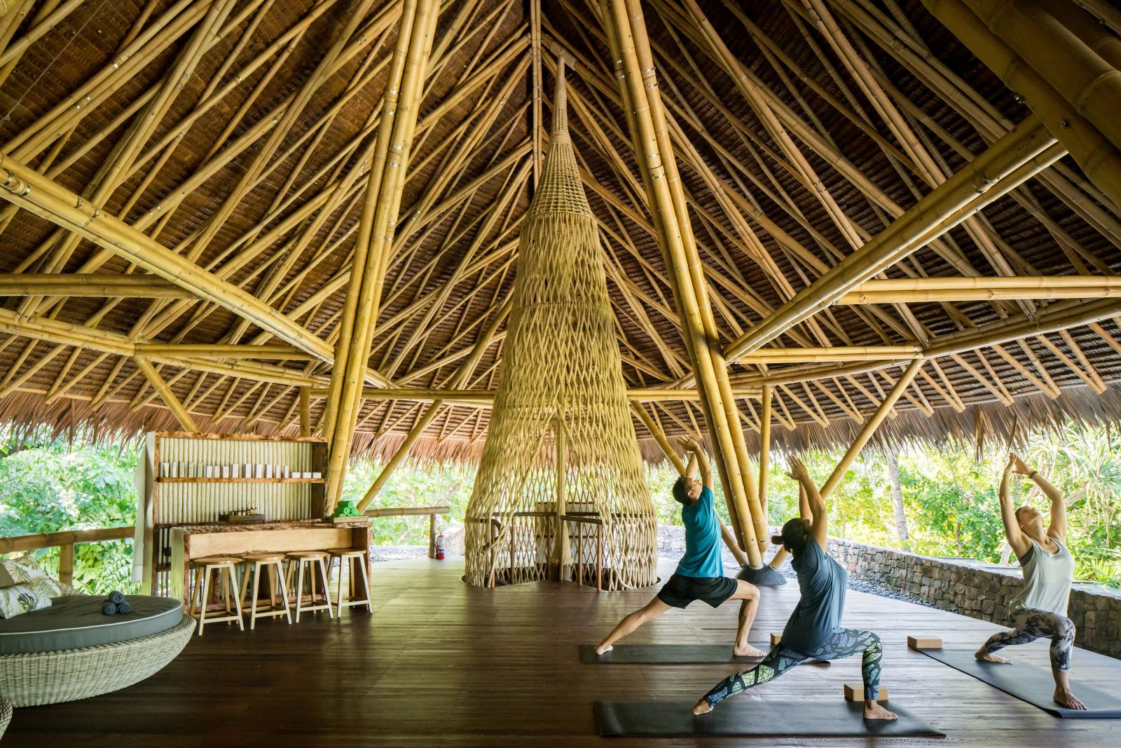 Yoga class at the Bawah Reserve Indonesia