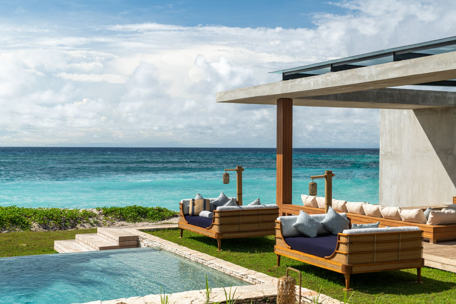 Beach club at Cap Karoso resort on the island of Sumba in Indonesia