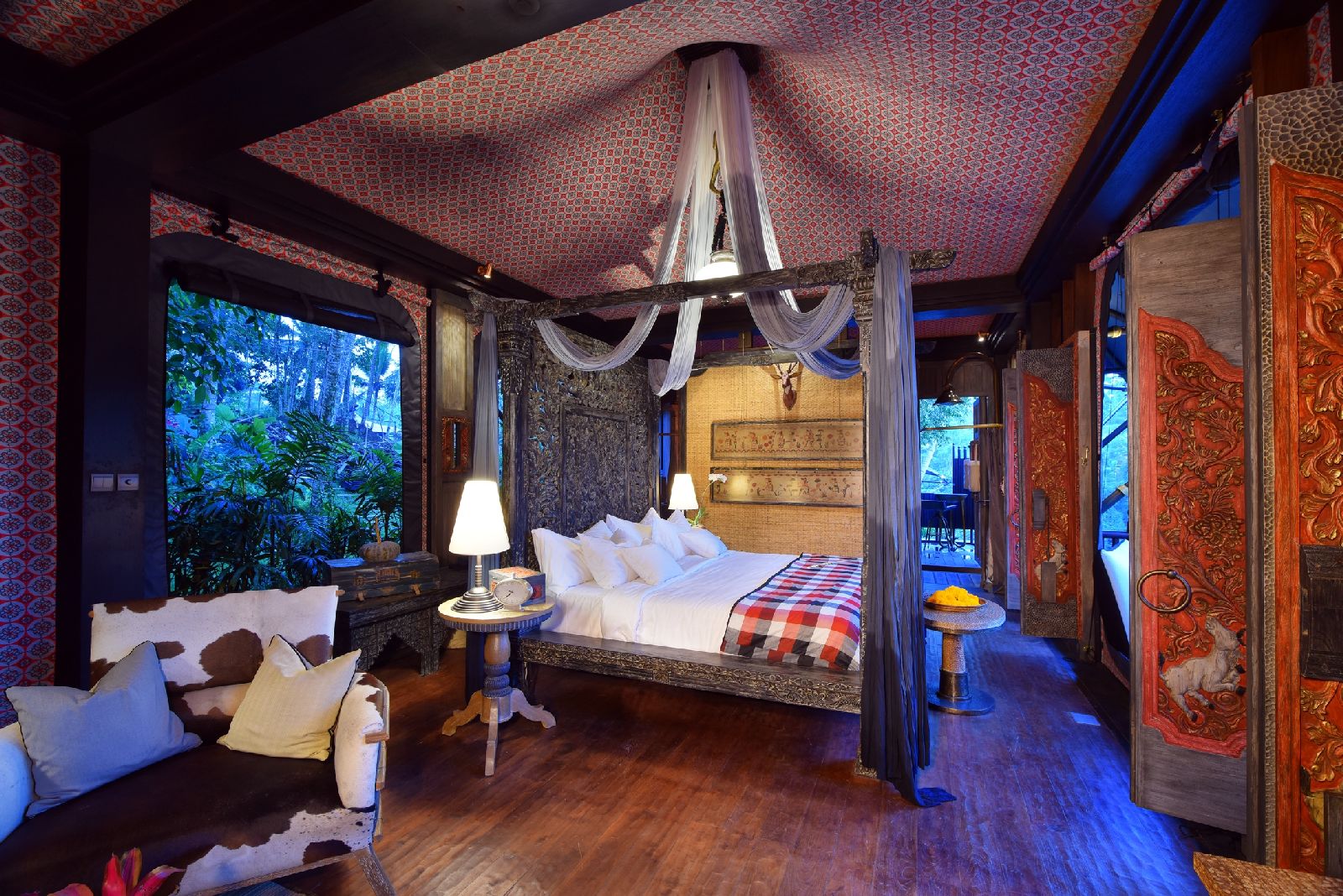 Tented suite at the Capella Ubud in Bali