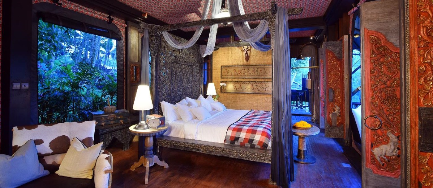 Tented suite at the Capella Ubud in Bali