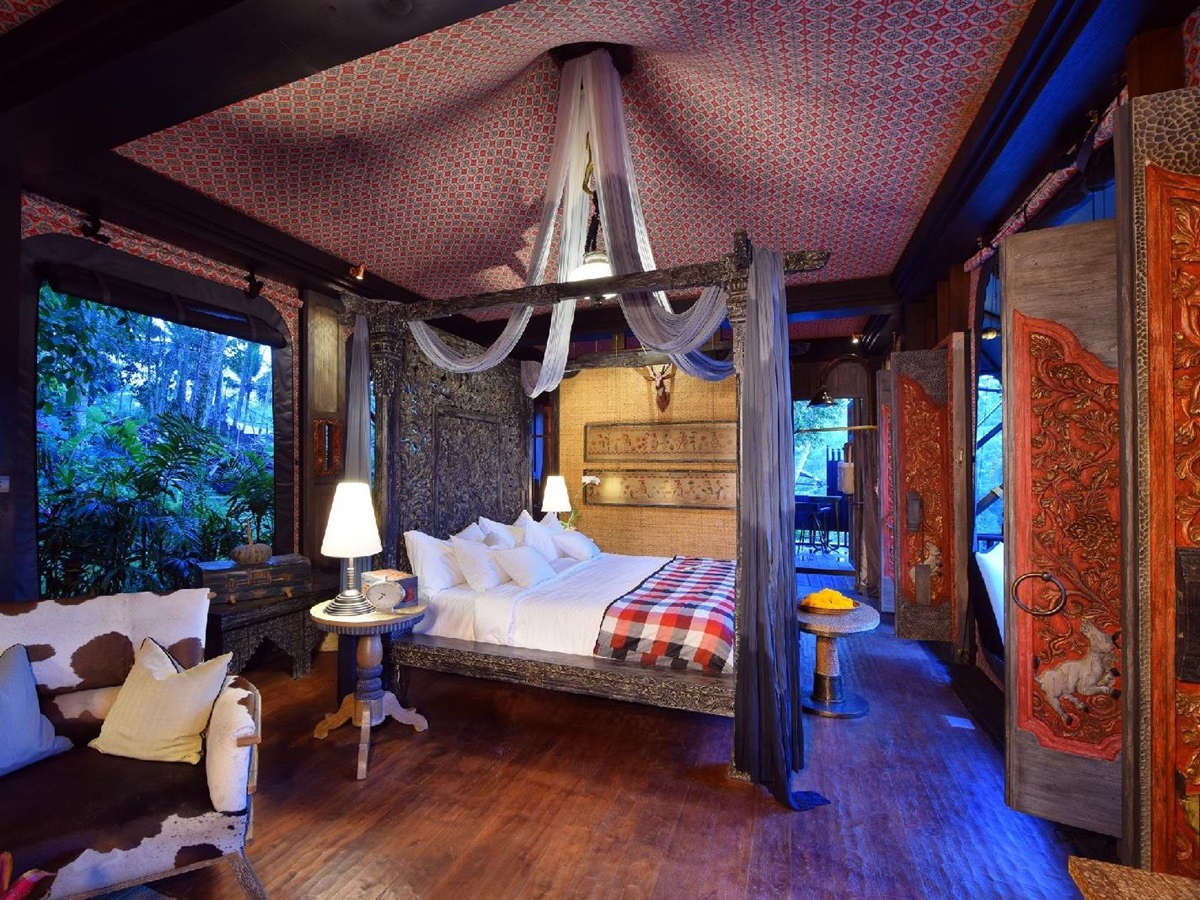Tented suite at the Capella Ubud in Bali