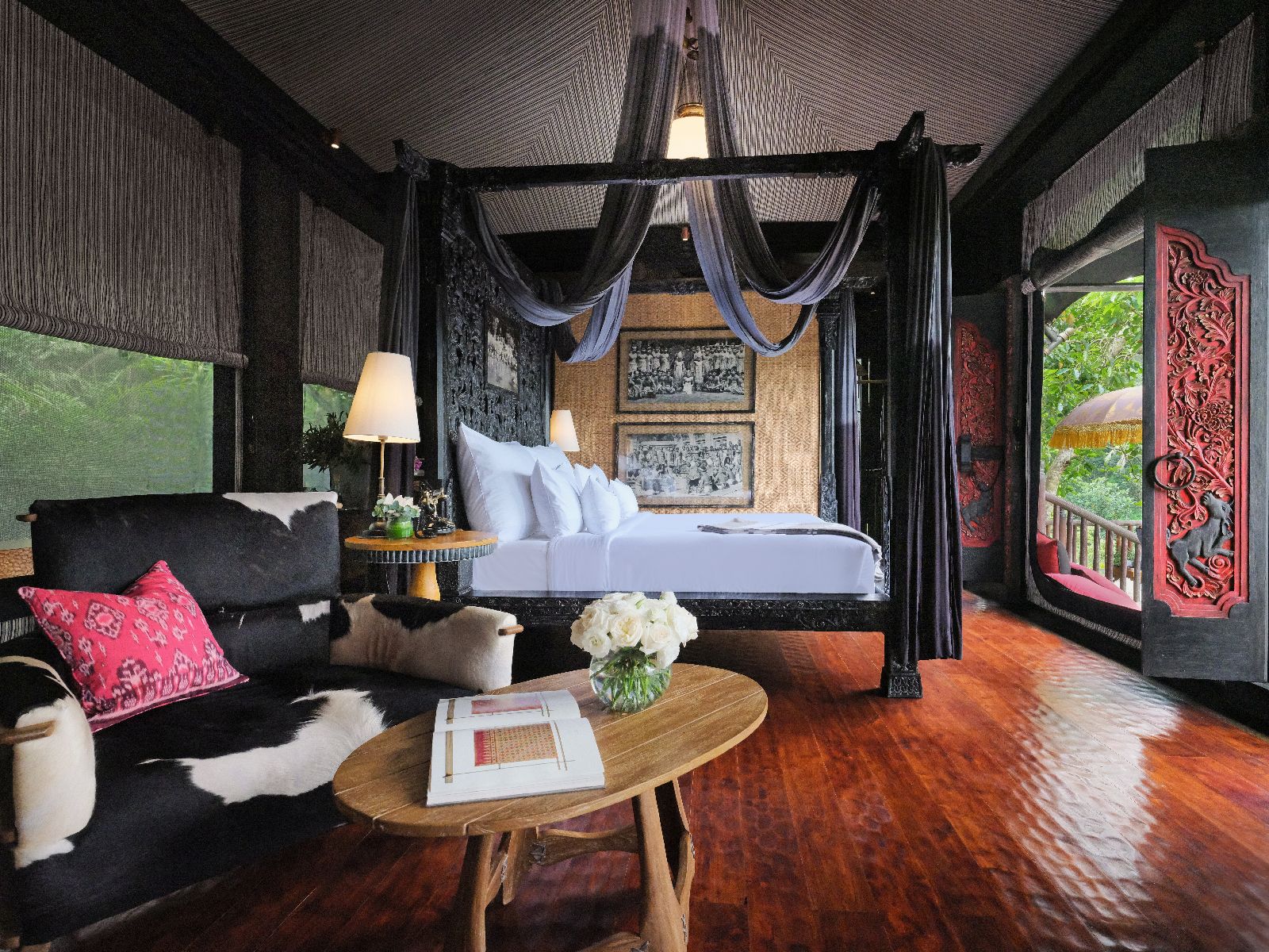 Guest suite at the Capella Ubud in Bali