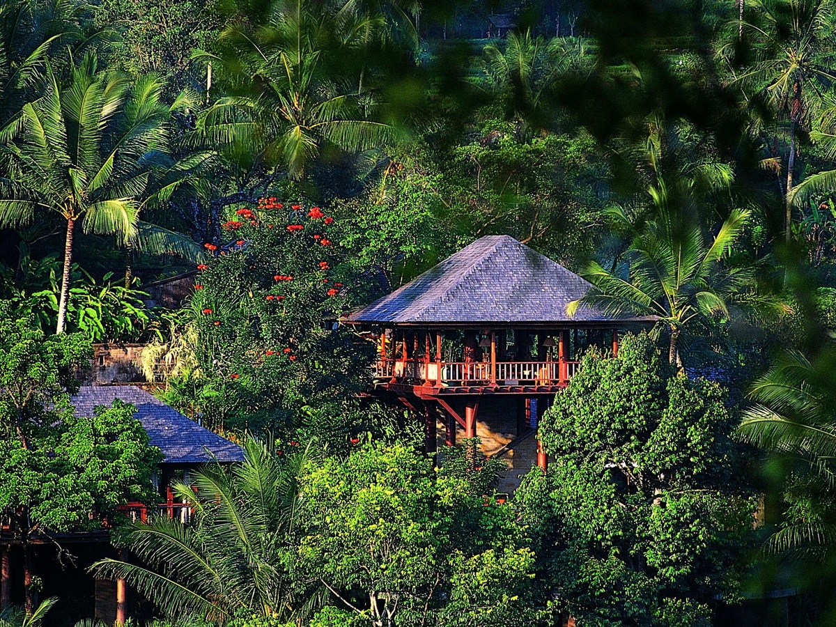 Wanakasa seen from a distance at Como Shambhala, Indonesia