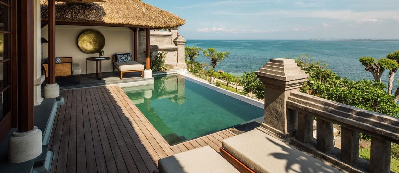 Premier Ocean View room with pool at the Four Seasons Bali at Jimbaran Bay