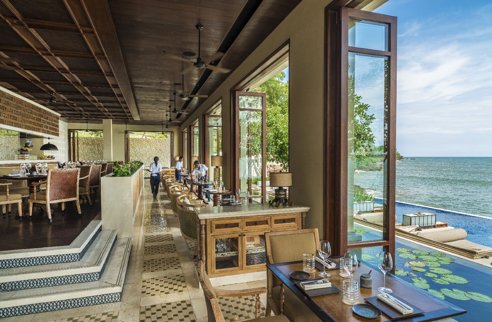 Sundara restaurant at the Four Seasons Bali at Jimbaran Bay
