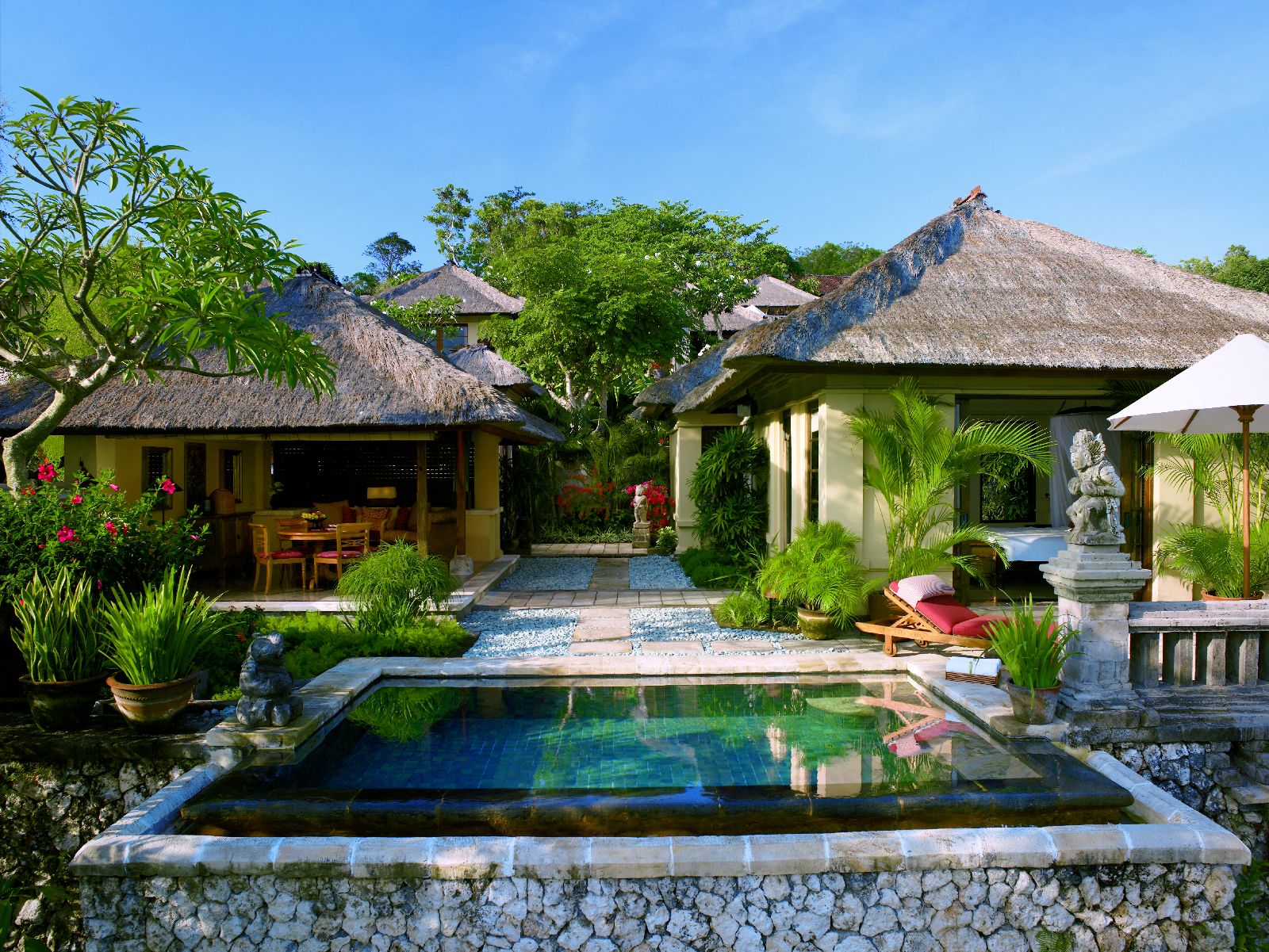 Villa and private pool at the Four Seasons Bali at Jimbaran Bay