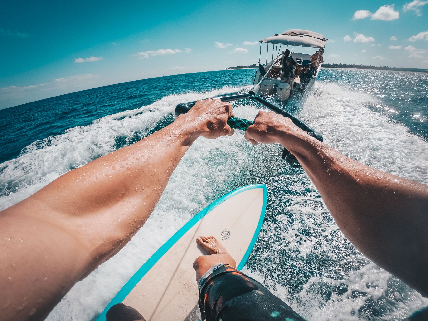 Surfing from the Kudanil Explorer in Indonesia