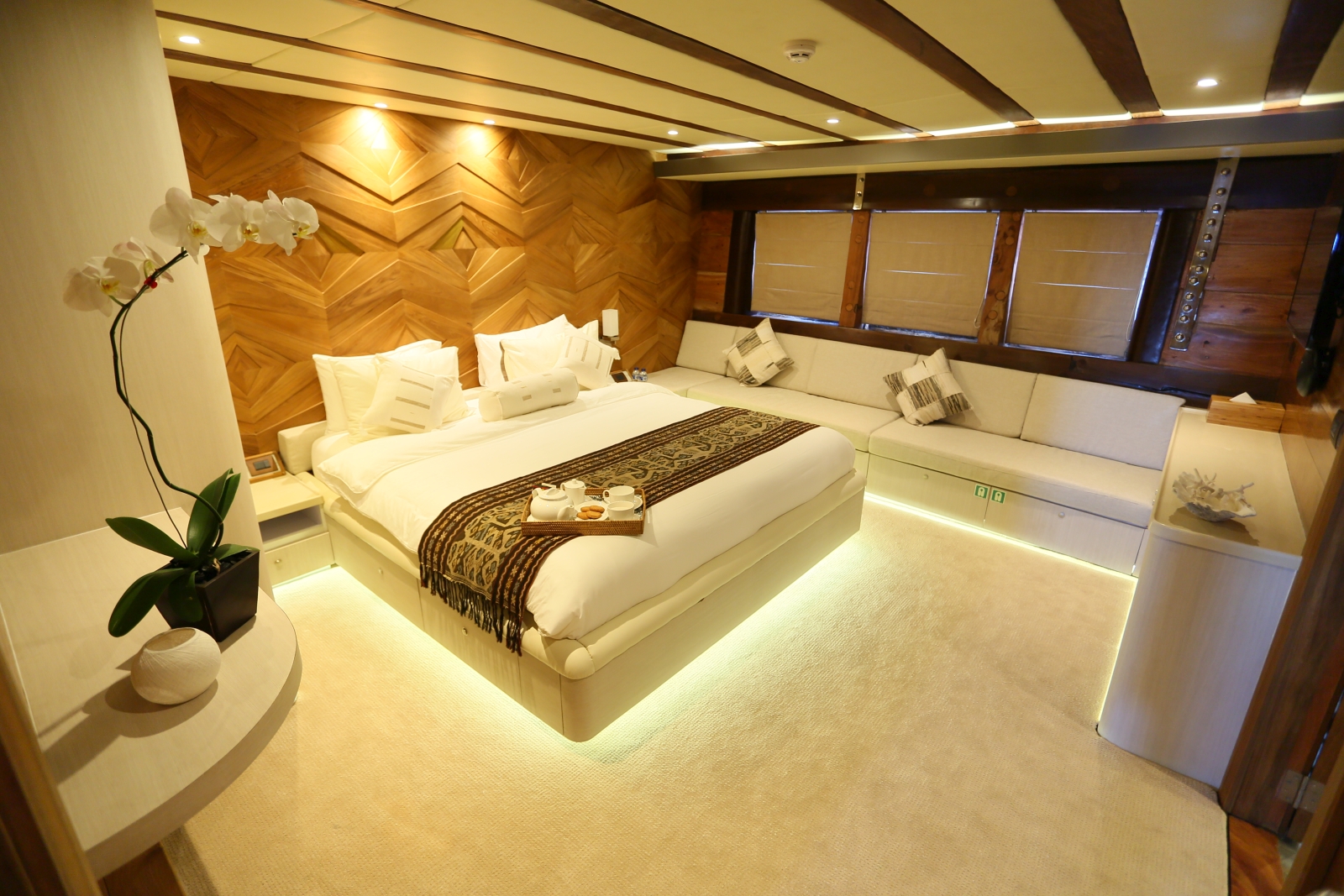 Swordfish cabin on board Lamina in Indonesia
