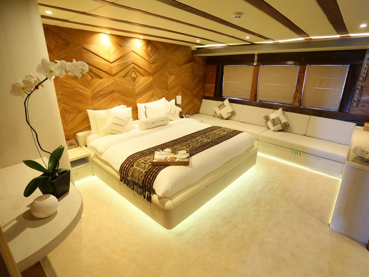 Swordfish cabin on board Lamina in Indonesia