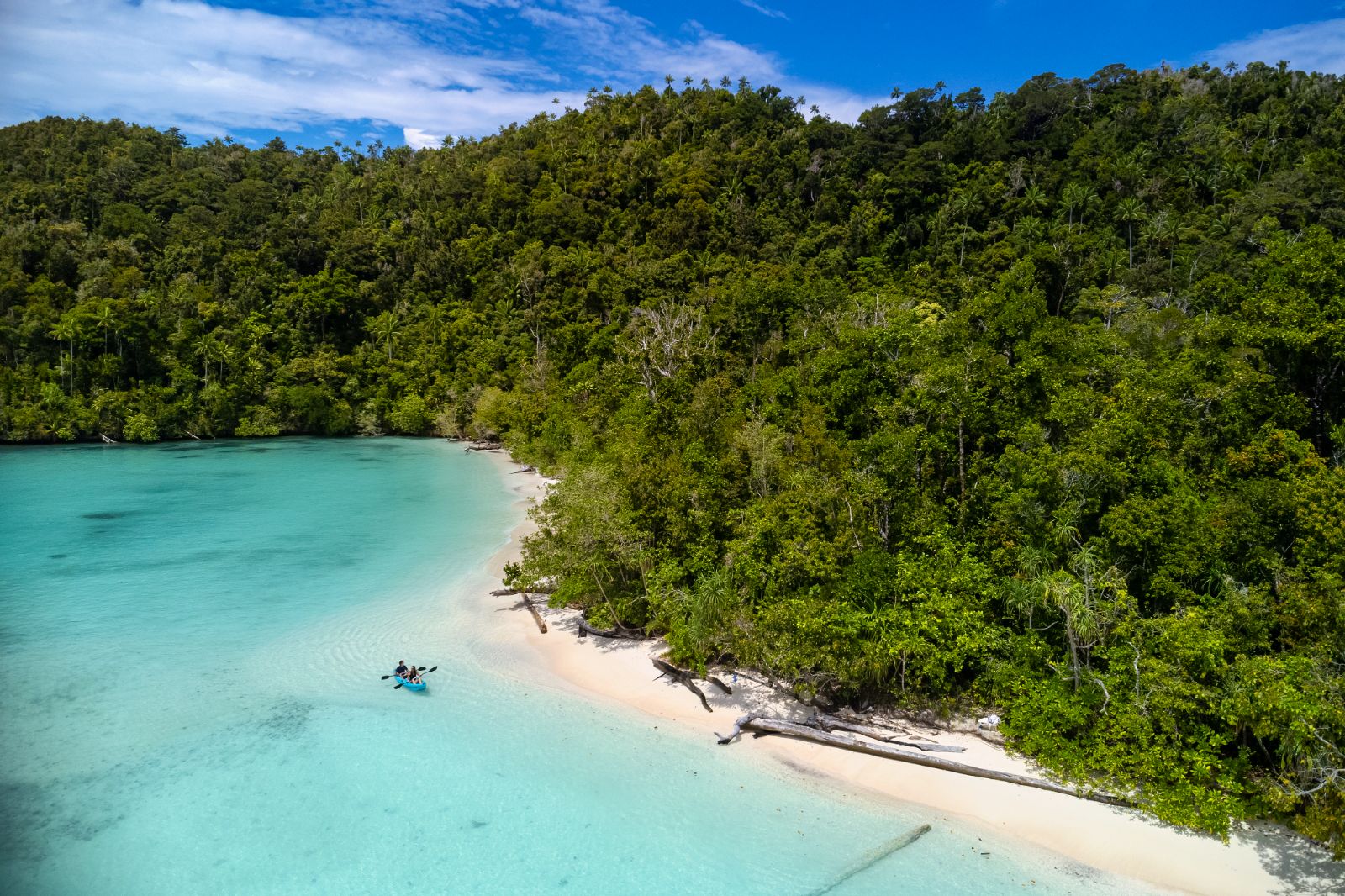 Indonesian beach views from the Majik phinisi in Indonesia