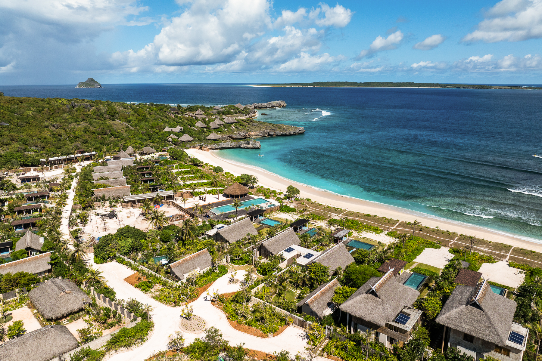 Aerial view of NIHI Rote in Indonesia