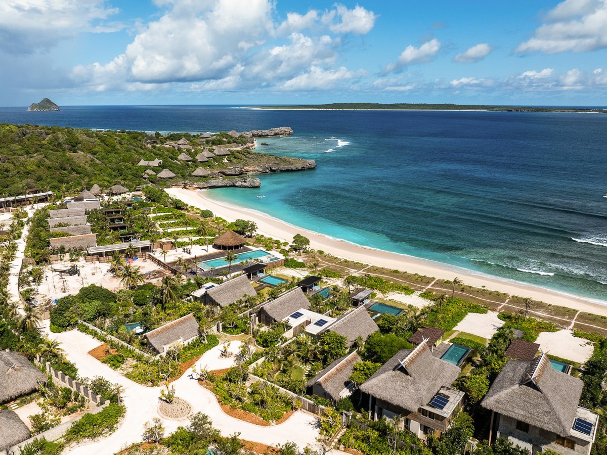 Aerial view of NIHI Rote in Indonesia