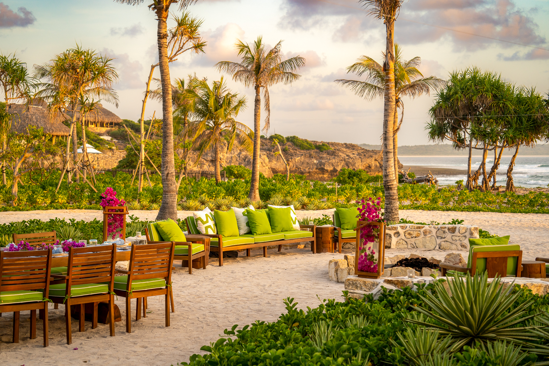 Beach lounge at NIHI Rote in Indonesia