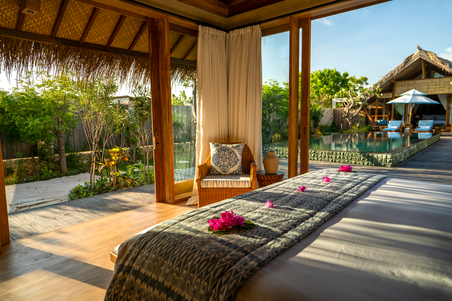 Guest bedroom at NIHI Rote in Indonesia