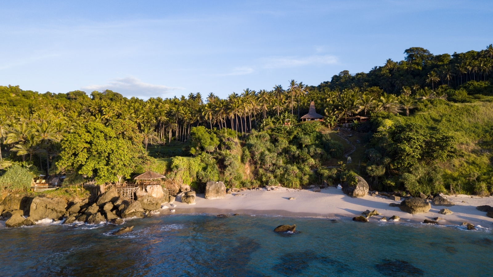 View of the Spa Cove from the Ocean at Nihi Sumba Indonesia