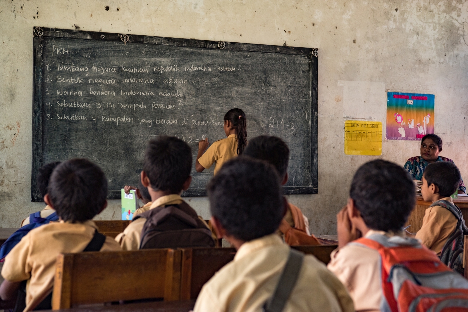 School in a local Sumba village in Indonesia