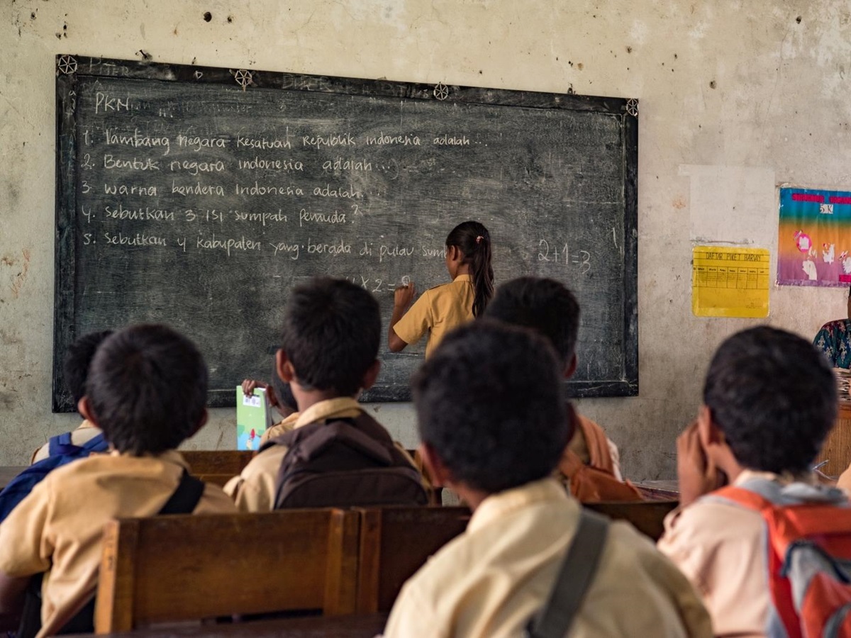 School in a local Sumba village in Indonesia