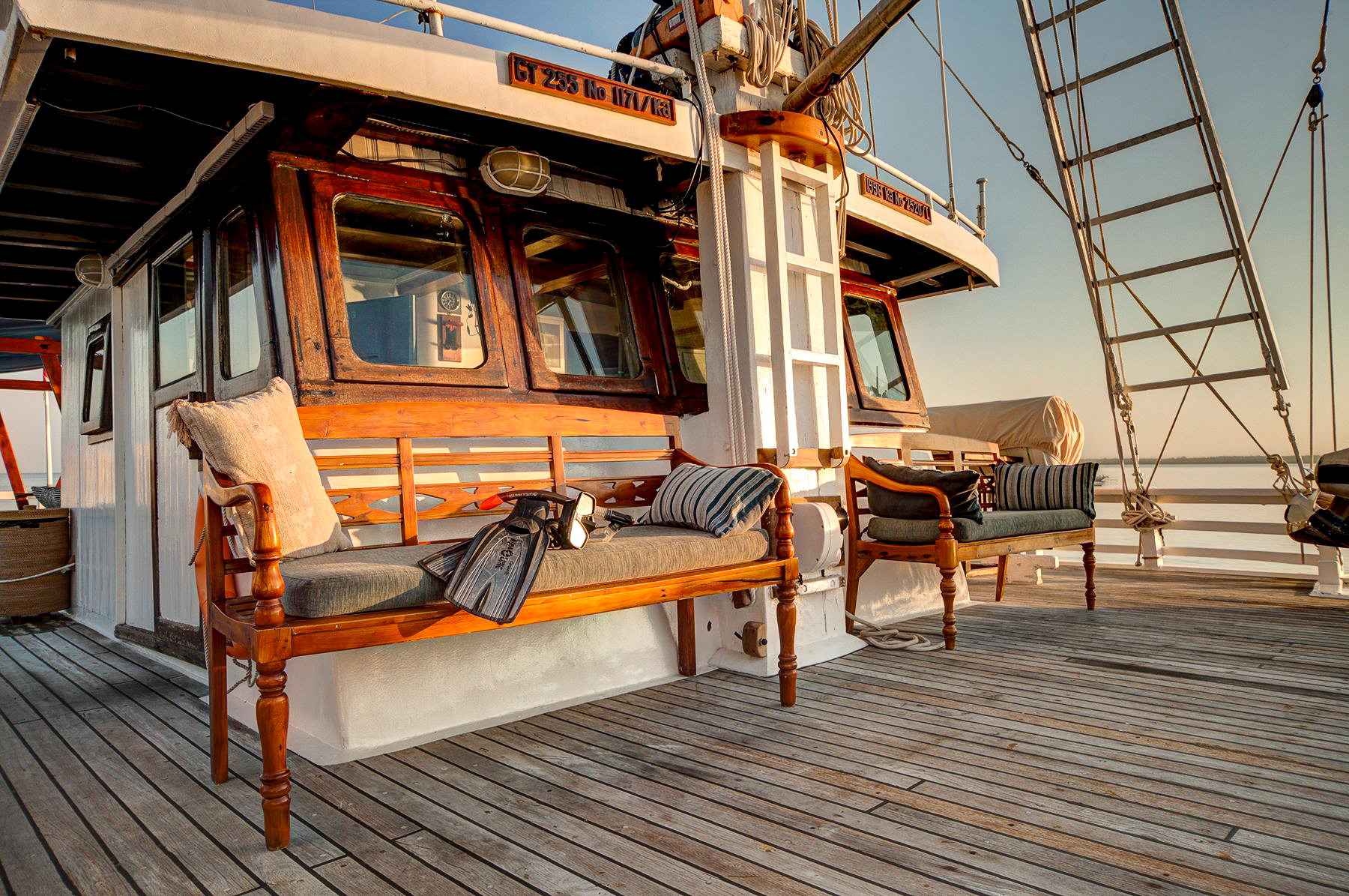 Bridge onboard Ombak Putih in Indonesia