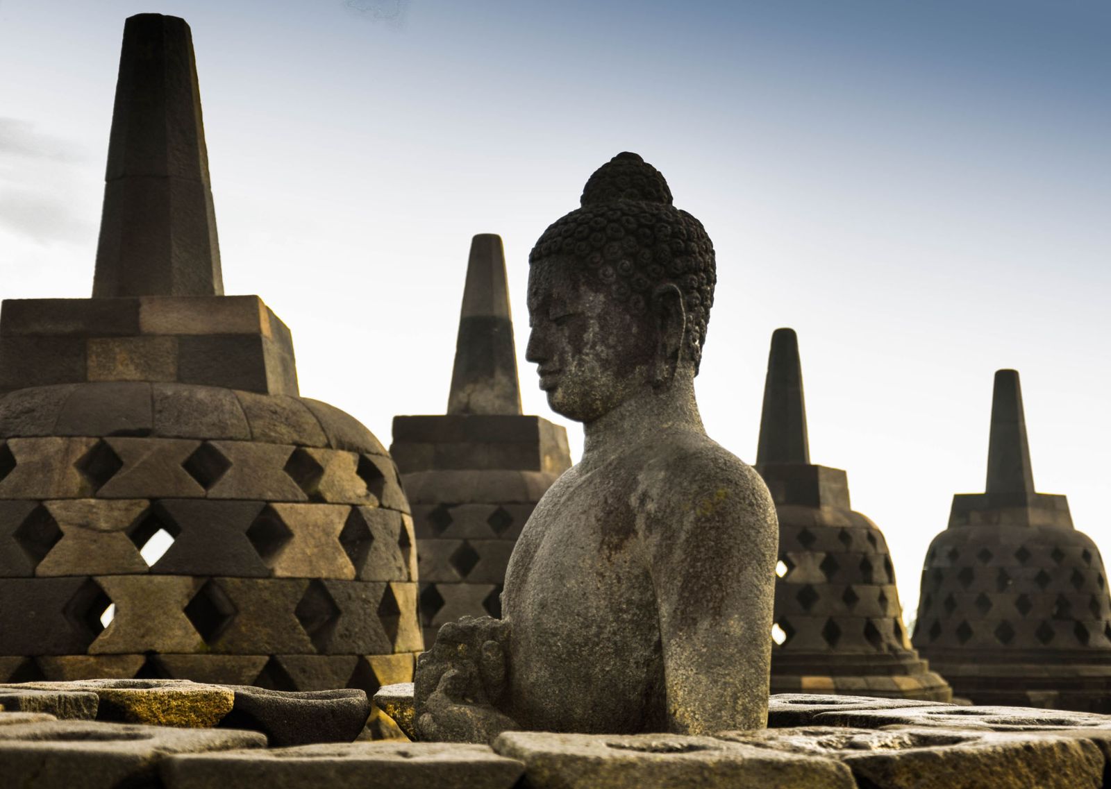 Borobudur Temple in Java, Indonesia