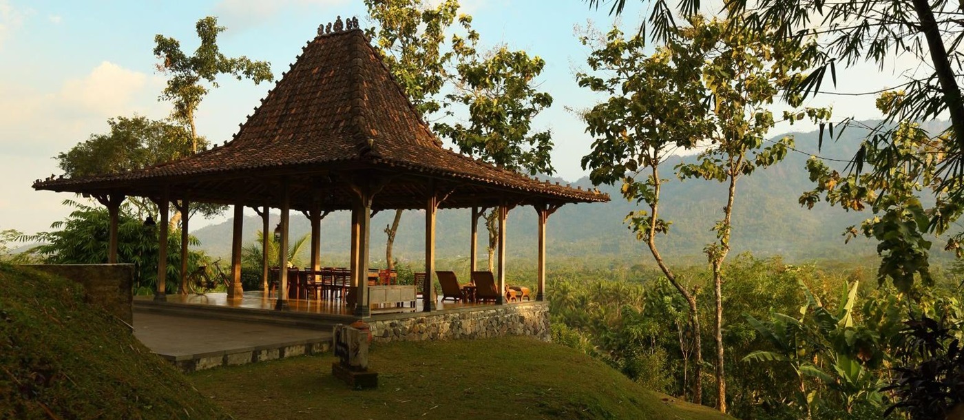 Putri Dewi pavilion at Plataran Borobudur Resort & Spa in Java, Indonesia