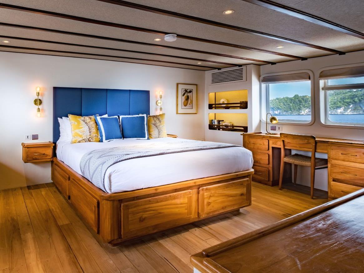 Double cabin on Luxury Yacht Rascal