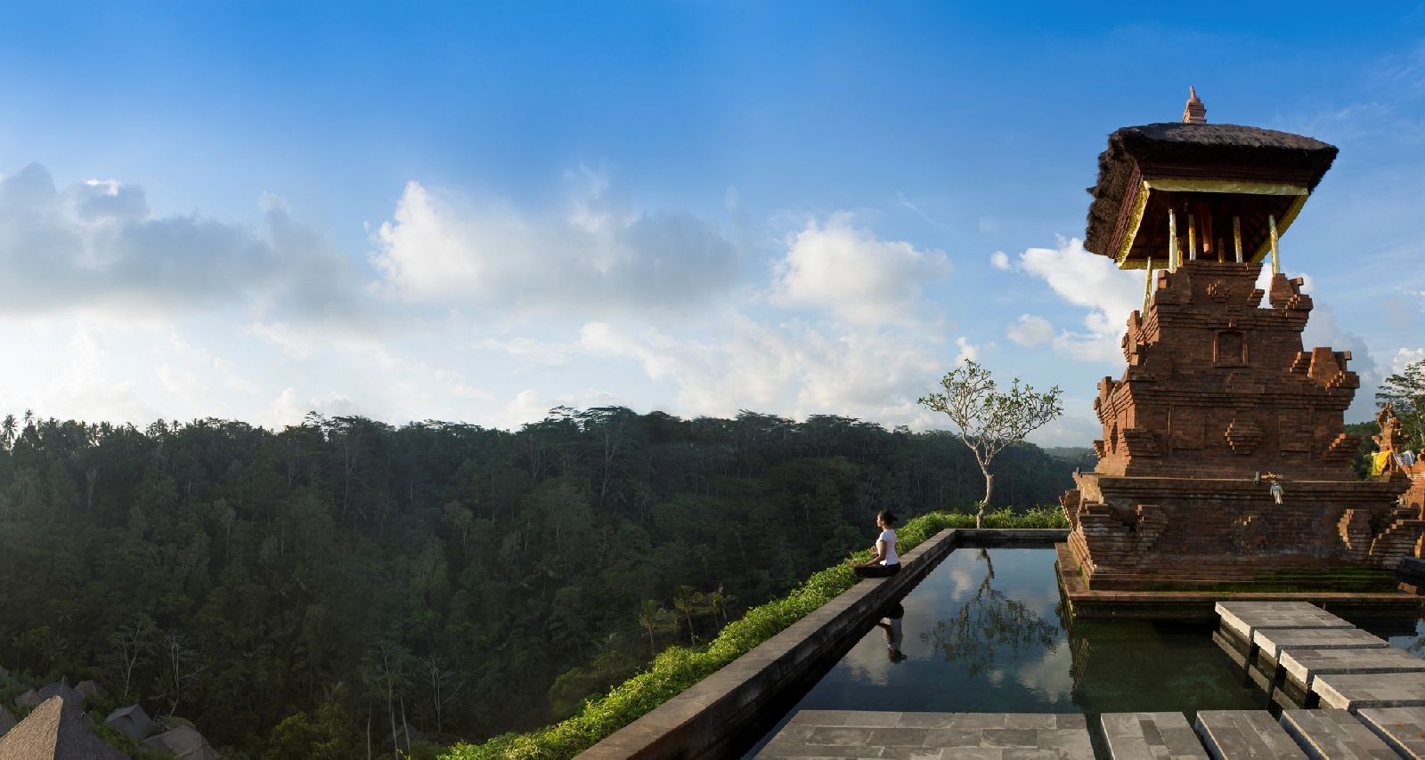 Hilltop meditation from the Ritz Carlton Mandapa Indonesia