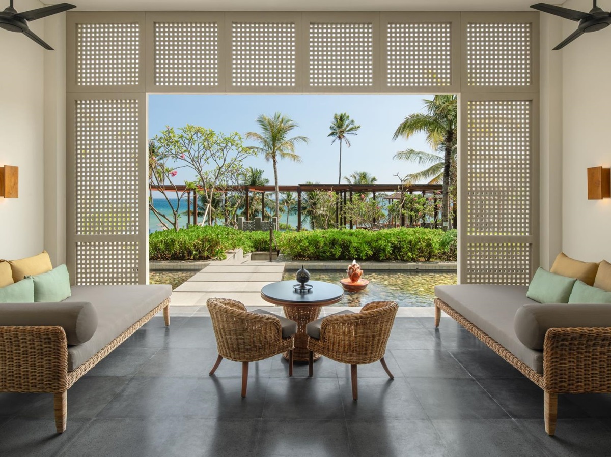 Living area of a Lombok Suite at The Sira a Luxury Collection Resort and Spa Lombok
