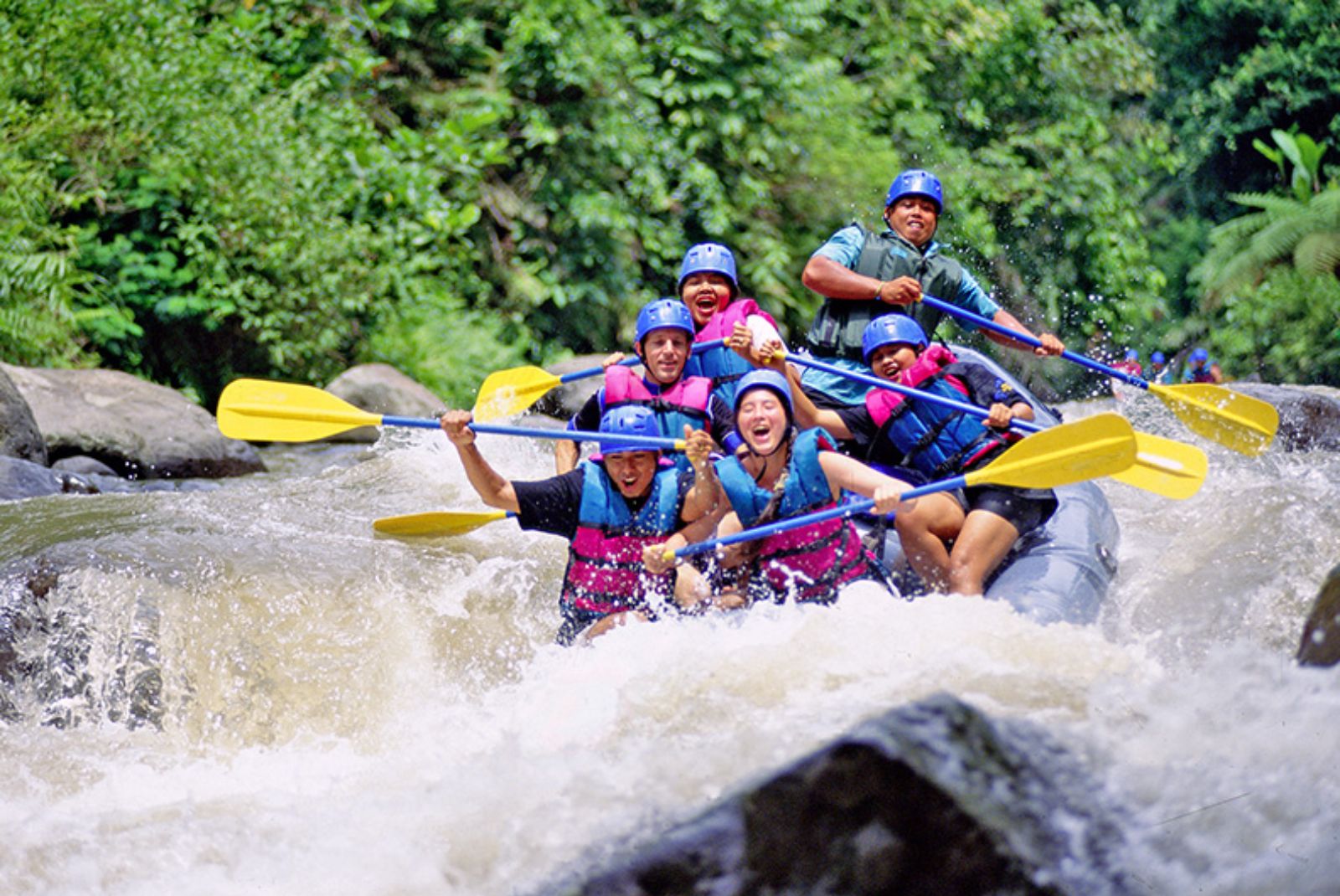 White-water rafting on the Ayung in Indonesia