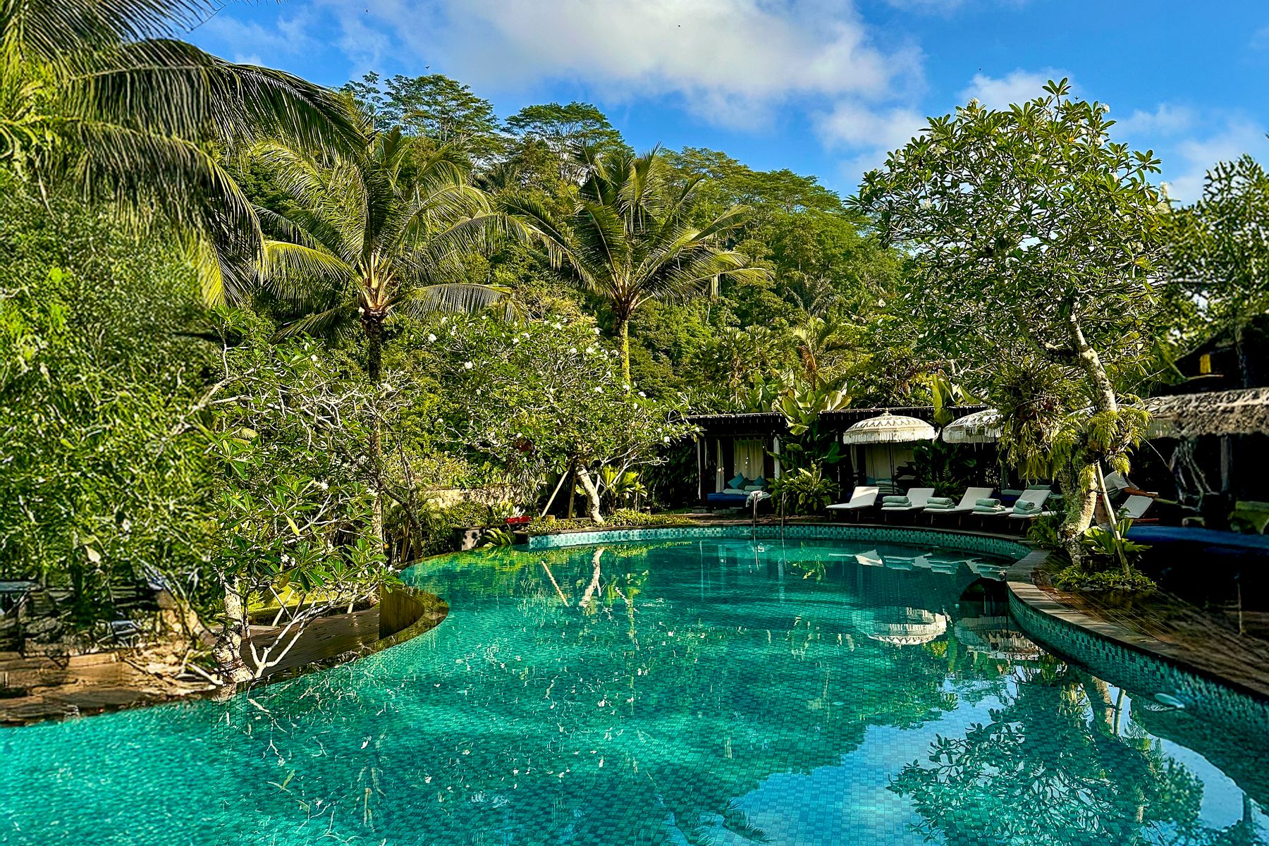 Swimming pool at Mandapa in Indonesia