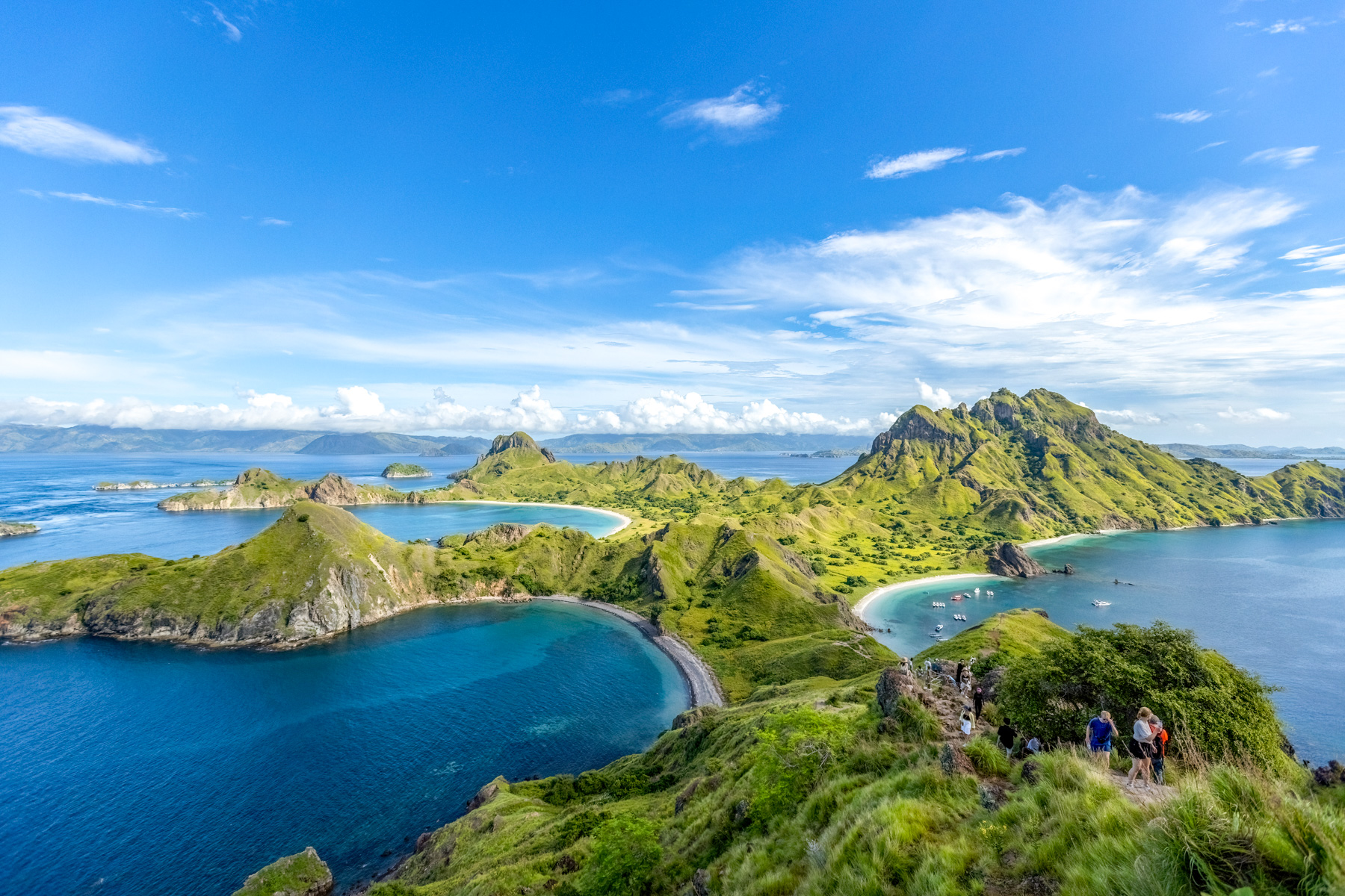 Views across Padar Island in Komodo