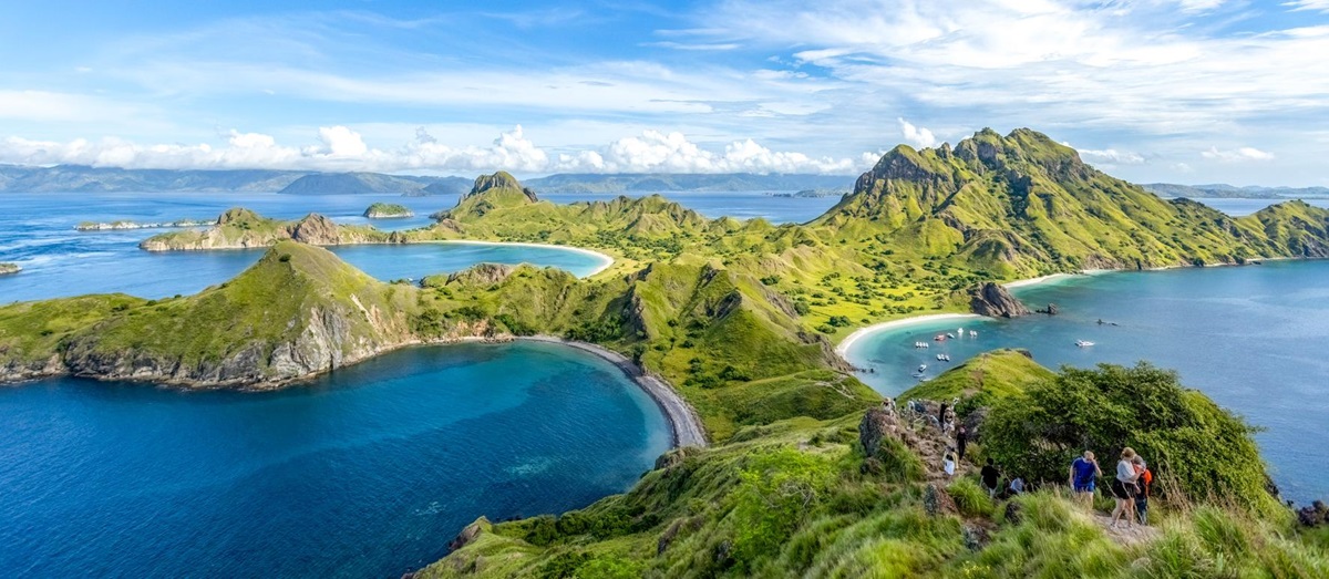 Views across Padar Island in Komodo