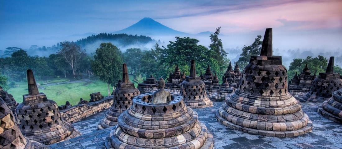 Borobudur Buddhist Temple in Indonesia