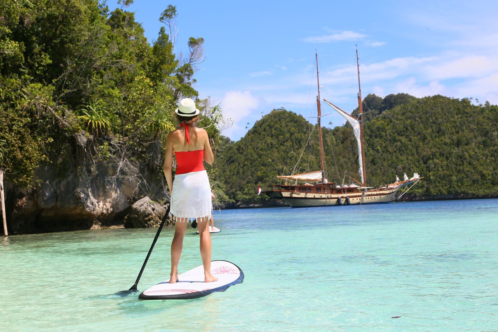 Paddleboarding in Raja Ampat