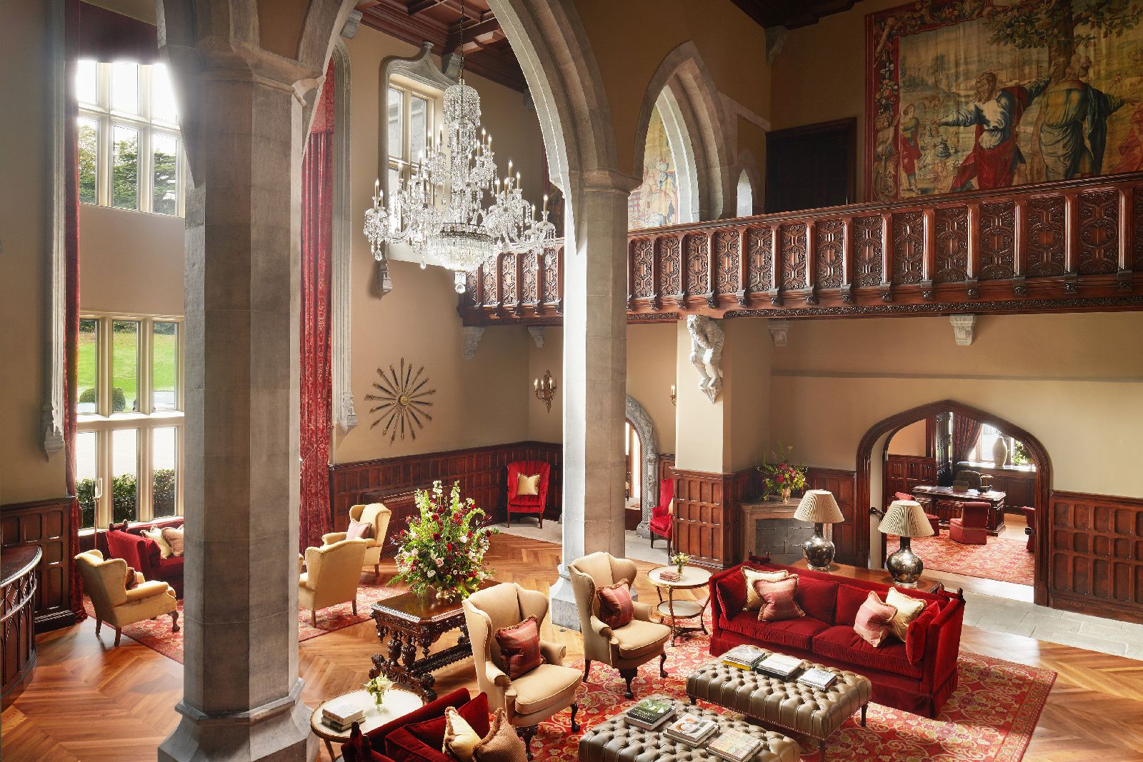 The Great Hall at Adare Manor near Limerick in Ireland