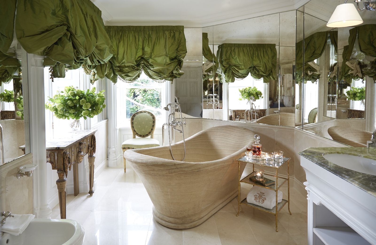 Bathroom of a Castle Suite at Ashford Castle in County Mayo Ireland
