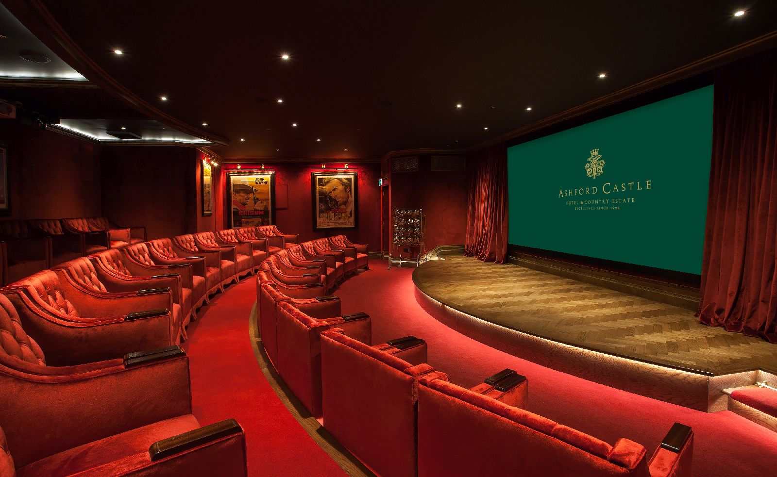 Private cinema at Ashford Castle in County Mayo Ireland