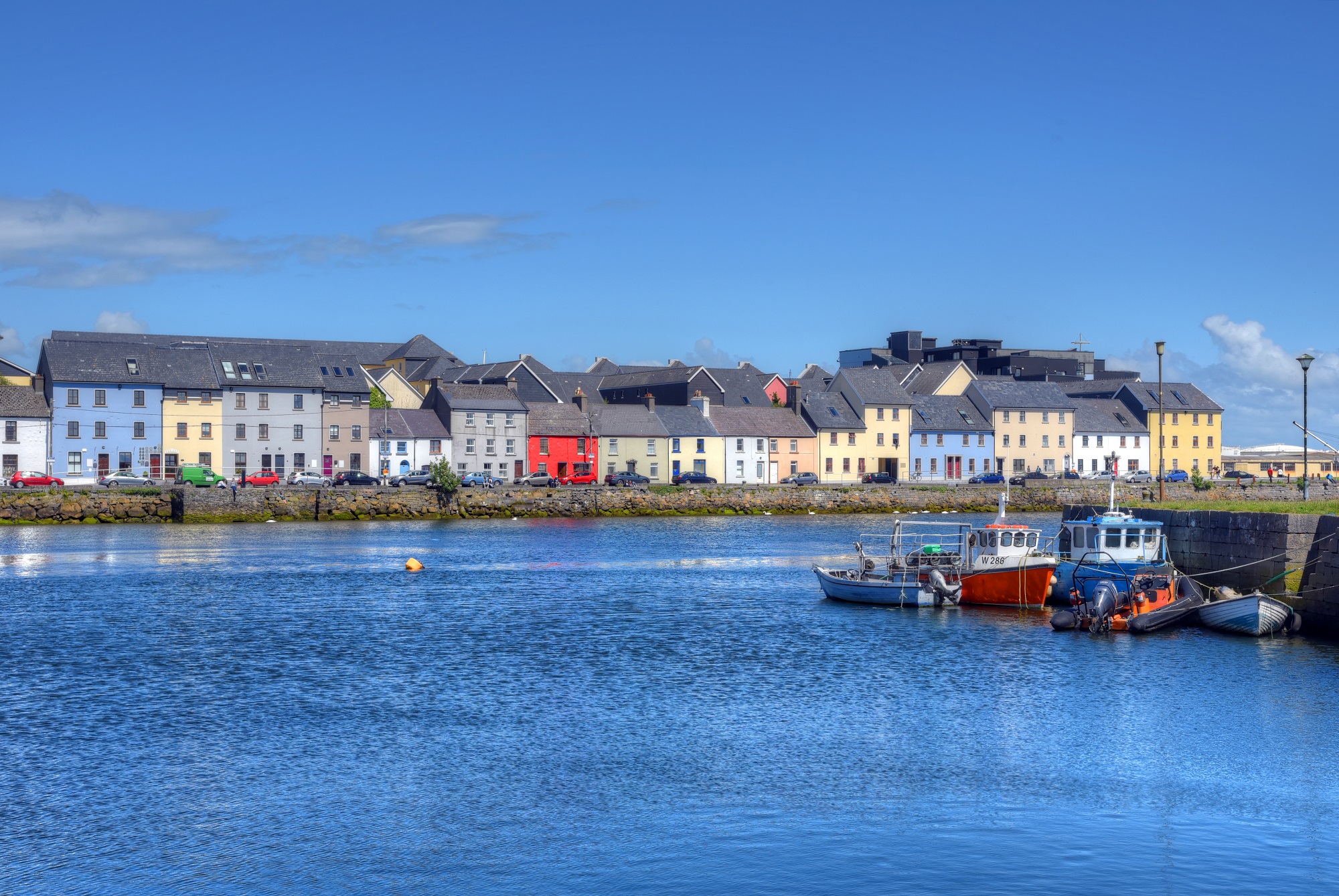 Town view of Galway in Ireland