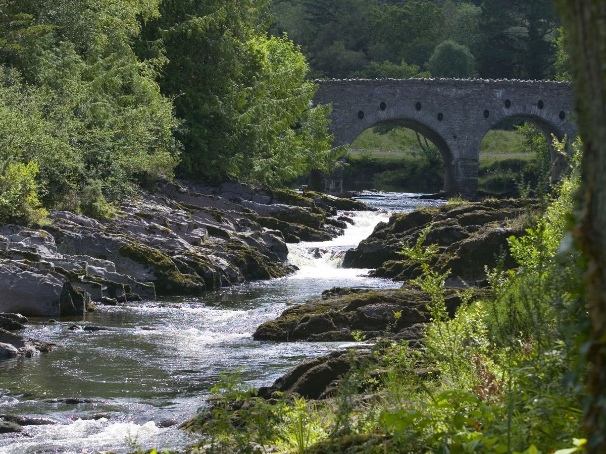 Bridge over the Sheen Falls at Sheen Falls Lodge Kerry Ireland