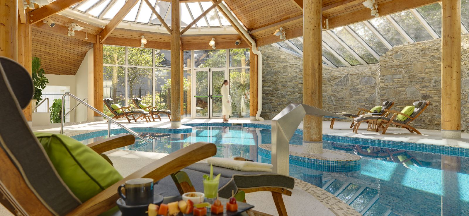 Indoor pool and wellness area at Sheen Falls Lodge Kerry Ireland