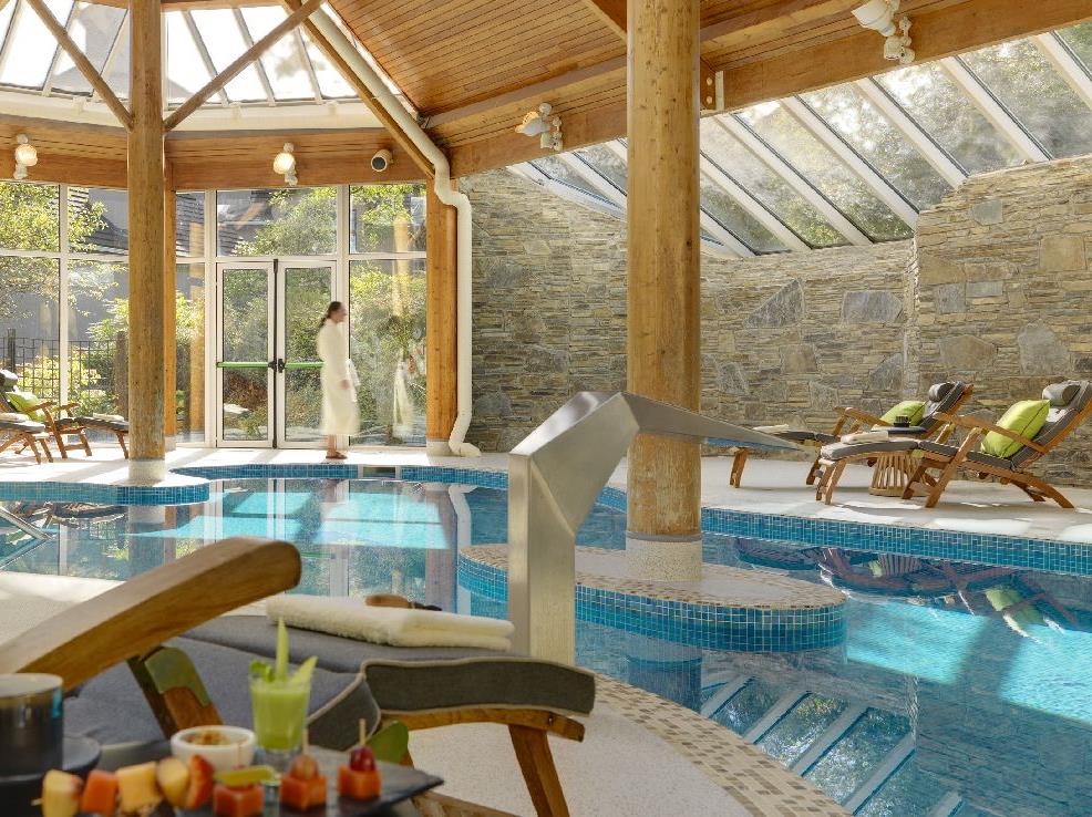 Indoor pool and wellness area at Sheen Falls Lodge Kerry Ireland
